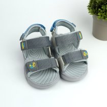 Дитячі босоніжки LED для хлопчика Flip Tom.m, відкриті сандалі на липучках, сірі