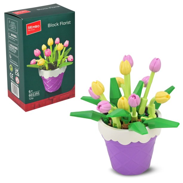 Конструктор серии Florist на 69 деталей: игровой набор в компактной коробке 9-14,5-6 см