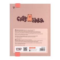 Шкільний щоденник Yes Capybara Club з набором значків, тверда обкладинка, А5, 40 аркушів