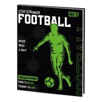 Щоденник шкільний недатирований Yes Football Profi у футбольній тематиці, формат А5