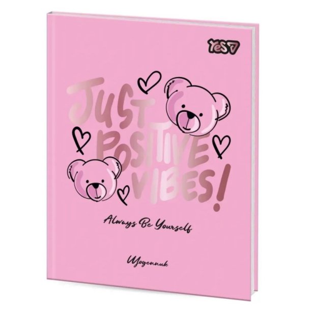 Шкільний щоденник Yes Teddy Vibes, інтегральна обкладинка, А5, 40 аркушів
