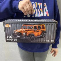 Конструктор джип Mercedes-Benz Гелик, 1007 деталей, оранжевый, масштаб 1:14, Technic