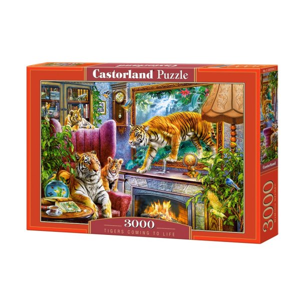Пазлы Castorland 3000 элементов Тигры. Возвращение в реальность KMC-300556