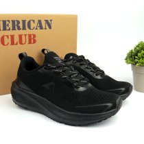 Подростковые текстильные кроссовки American Club черные