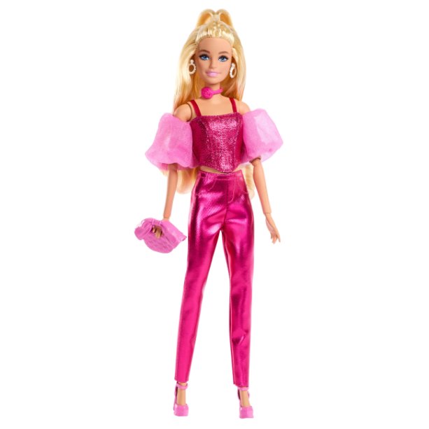 Кукла Barbie Deluxe Style – стильный розовый фуксия образ