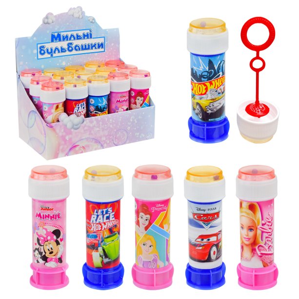 Мыльные пузыри Disney 60 мл в дисплее KMKC-0078