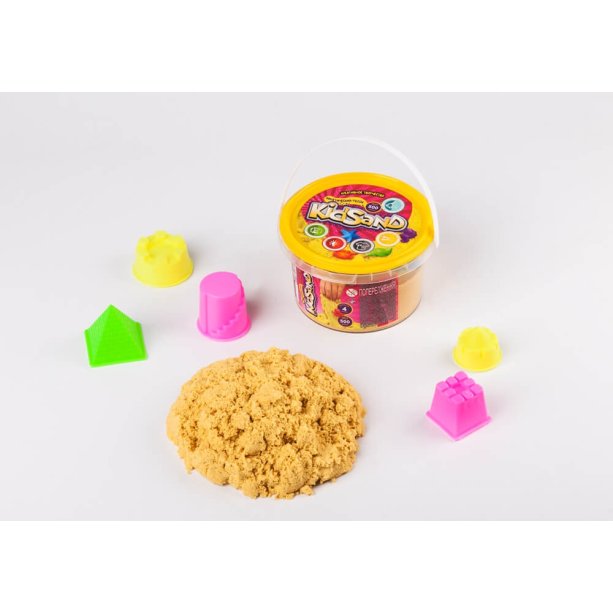 Кинетический песок KidSand банка 500 г для детей тм Danko Toys KMKS-01-02