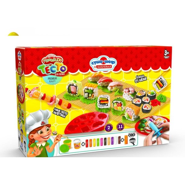 Тесто для лепки Master Do Шеф - Повар Суши укр.яз тм Danko Toys KMTMD-10-02U