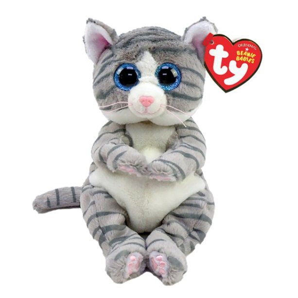 Плюшевый котенок Mitzi серии TY Beanie Bellies, мягконабивная детская игрушка Кошка
