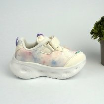 Бежевые детские кроссовки с цветами и LED-подсветкой Tom.m