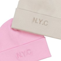 Мягкая хлопковая  шапочка бини N.Y.C для девочек размер 48-50