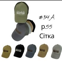 Детская бейсболка с сеткой Boston, модель для мальчика