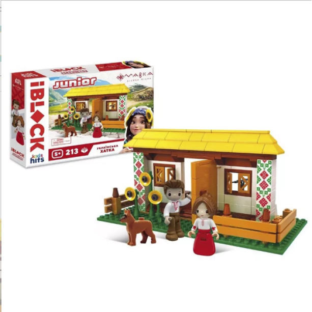 Конструктор Kids hits IBLOCK JUNIOR Мавка, 213 деталей, 2 фигурки, наклейки, тату