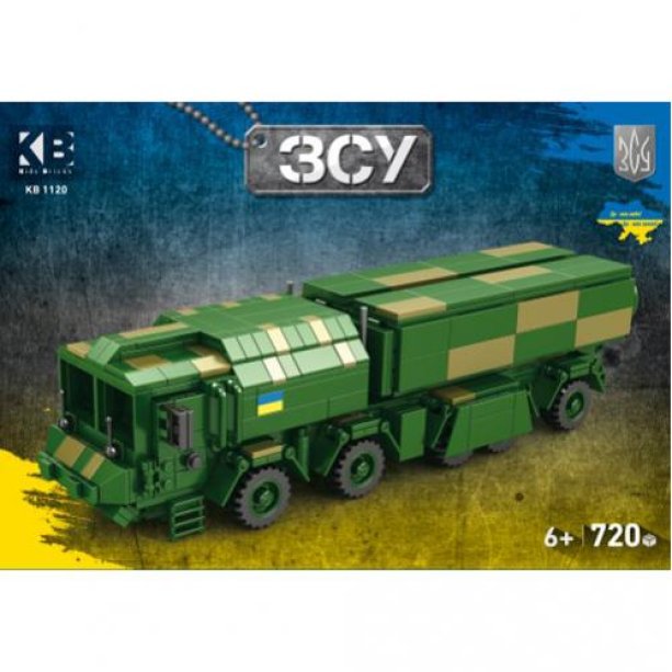 Конструктор военный, машина, 720 деталей, в коробке 40-27-7,5см KMKB1120