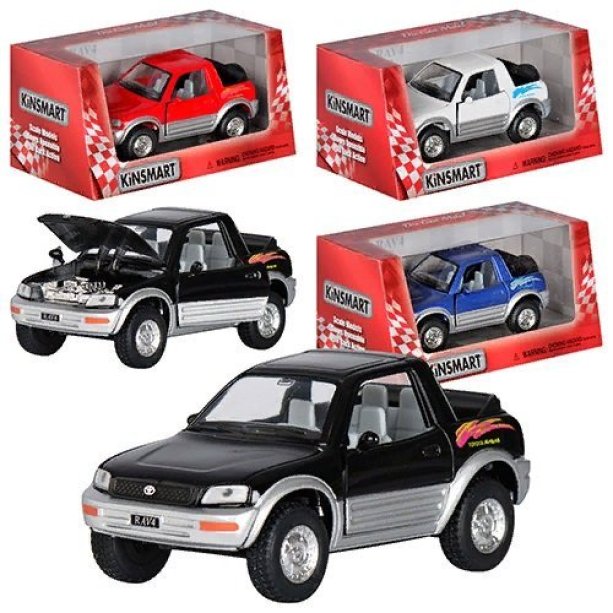 Модель машинка легкова TOYOTA RAV4 Kinsmart металева, інерційна, відкриваються двері