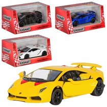 Модель легкова Машинка 5 LAMBORGHINI SESTO ELEMENTO: металева, інерційна, відкриваються двері, в коробці