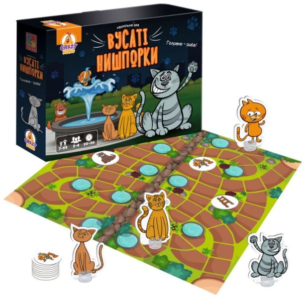 Настольная игра Vladi Toys Усатые Нишпорки, маршрутная игра с заданиями для детей
