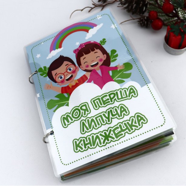 Развивающая книга альбом на липучках Моя первая книжечка