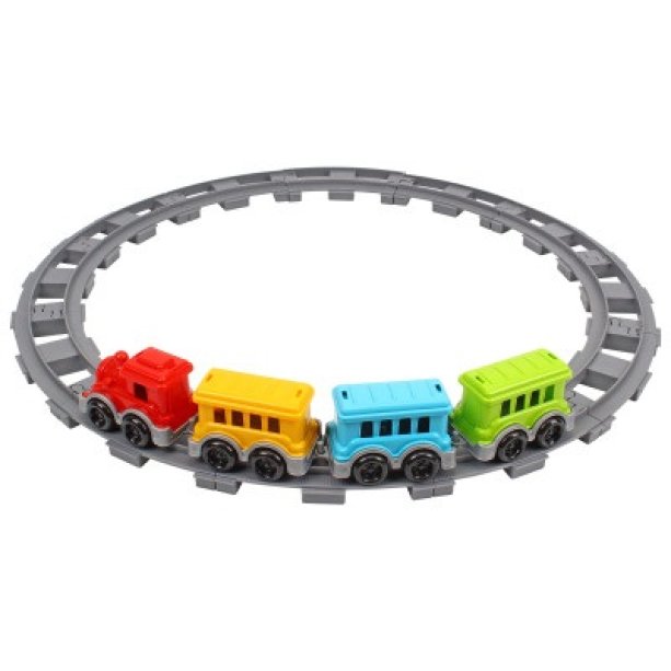Игрушка Конструктор железная дорога 16 деталей  KM0914
