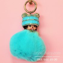 Детский Брелок игрушка Ляля стразы на сумку, рюкзак, ключи