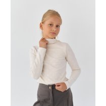 Мягкий кремовый гольф для девочки Bosskids в сердечки