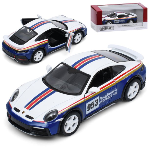Легковий автомобіль інерційний Porsche 911 Dakar, 12,5 см, масштаб 1:36, метал, рухомі двері, гумові колеса