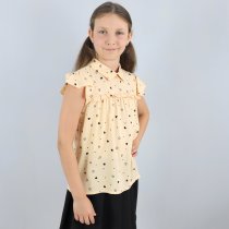Блуза персик короткий рукав тм Mevis