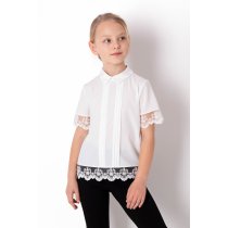 Блуза молочна короткий рукав тм Mevis