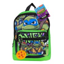 Рюкзак TMNT, 31×23×9 см, с фликером – идеален для школы и прогулок.
