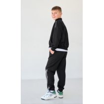 Стильный спортивный костюм BossKids на резинке черный