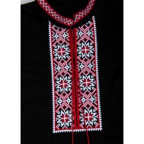 Чорна вишиванка для хлопчика короткий рукав тм Авекс