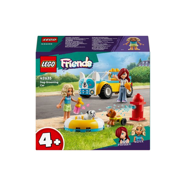 Конструктор LEGO Friends Авто собачьего парикмахера на 60 деталей: развивающий игровой набор с фигурками, в коробке