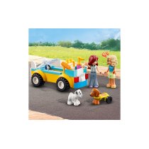 Конструктор LEGO Friends Авто собачого перукаря на 60 деталей: розвивальний ігровий набір із фігурками, у коробці