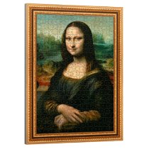 Интерьерные пазлы 500 элементов Trefl Art Мона Лиза Леонардо да Винчи: художественная настольная игра-мозаика, в коробке