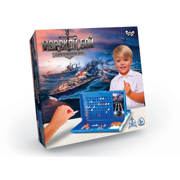 Морской бой Настольная развлекательная игра укр тм Danko Toys KMG-MB-01U