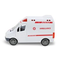Детская игрушечная машина Скорая помощь Ambulance, свет, звук, эффект пара, коробка 21.6х13.5х9.2 см