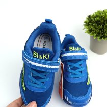 Кросівки для хлопчика сині, що світяться з динозавром BiKi