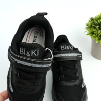 Кросівки для хлопчика чорні, що світяться з динозавром BiKi