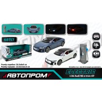 Машинка електро Автопром металева 1:36 Audi RS e-tron GT батарейки, світло, звук, відчиняються двері