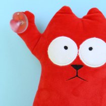 Игрушка на присосках мягкая Кот Саймон в машину 30 см