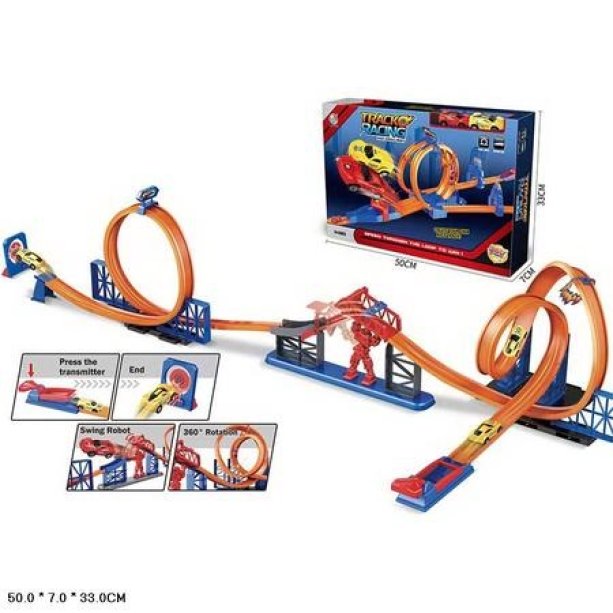 Игрушка Трек с машинками коробка 50*7*33 KMB7800