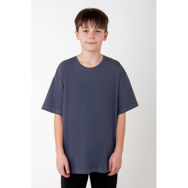 Футболка для мальчиков oversize графитовая тм Авекс