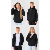 Базовое детское зип-худи унисекс Bosskids черного цвета