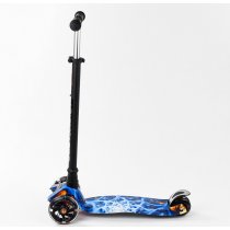 Дитячий смокат MAXI Best Scooter 4 колеса PU, світло, трубка керма алюміній, d коліс 12 см