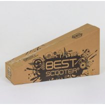 Дитячий смокат MAXI Best Scooter рожевий, 4 колеса PU, світло, трубка керма алюміній, d коліс 12 см