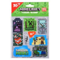 Наклейки YES Minecraft, тематический набор стикеров для творчества и декора, яркие наклейки