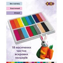 Набір пластиліну CLASSIC 18 кольорів, 360 г KIDS Line — творчість і розвиток дрібної моторики