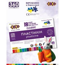 Набір пластиліну CLASSIC 18 кольорів, 360 г KIDS Line — творчість і розвиток дрібної моторики