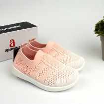 Текстильные мокасины для девочки Apawwa, персиковые легкие слипоны