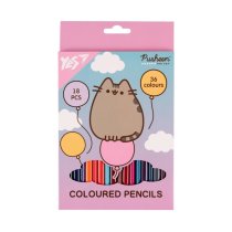 Цветные карандаши YES Pusheen Balloons, 18/36 цветов, для рисования и творчества, яркие и насыщенные.